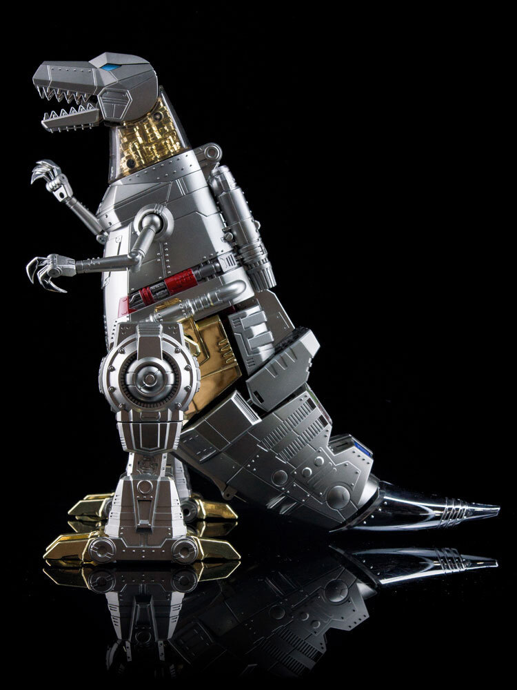 New 4th Party MP-08 MP08 King Grimlock Prime Oversized Stainless Steel Color Ver