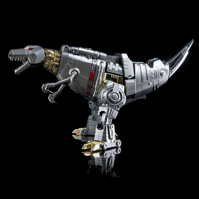 New 4th Party MP-08 MP08 King Grimlock Prime Oversized Stainless Steel Color Ver