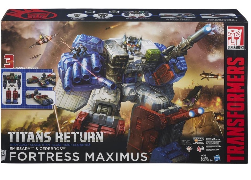 New Hasbro Transformers Titans Return Titan Class Fortress Maximus Action Figure