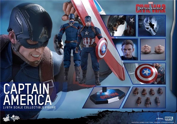 NEW HotToys HT 1/6 MMS350 Captain America 5.0 Action Figure IN STOCK
