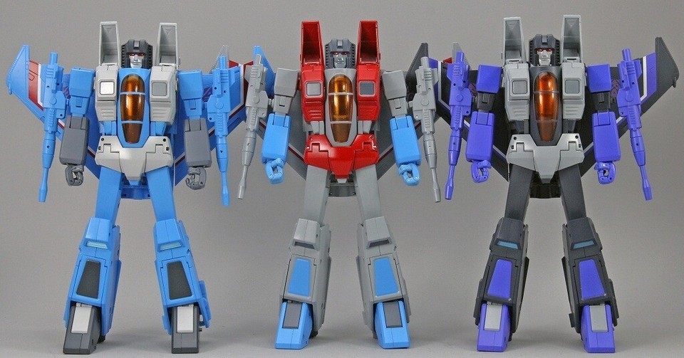 Takara  Transformers MP52 Starscream MP52+ Thundercracker MP52+SW Skywarp Figure