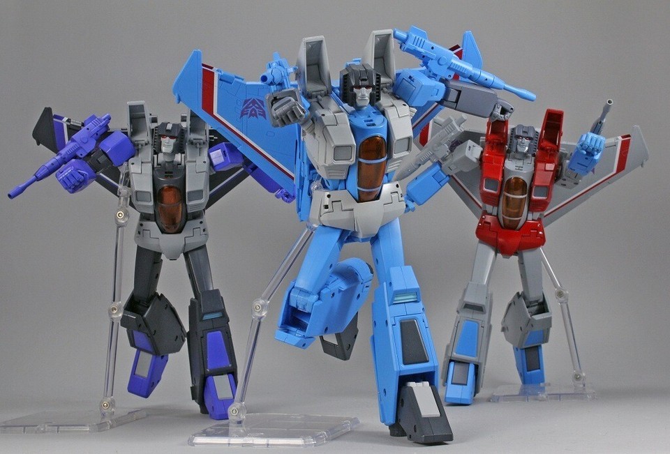 Takara  Transformers MP52 Starscream MP52+ Thundercracker MP52+SW Skywarp Figure
