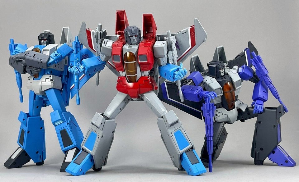 Takara  Transformers MP52 Starscream MP52+ Thundercracker MP52+SW Skywarp Figure