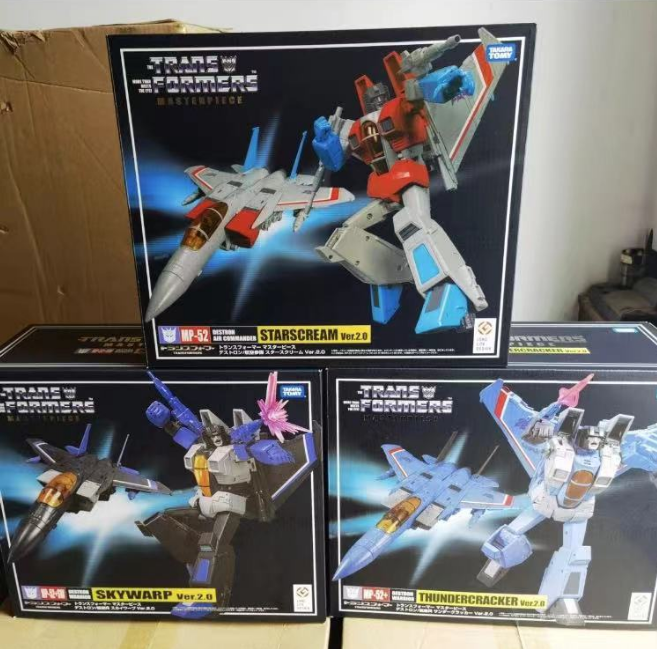 Takara  Transformers MP52 Starscream MP52+ Thundercracker MP52+SW Skywarp Figure