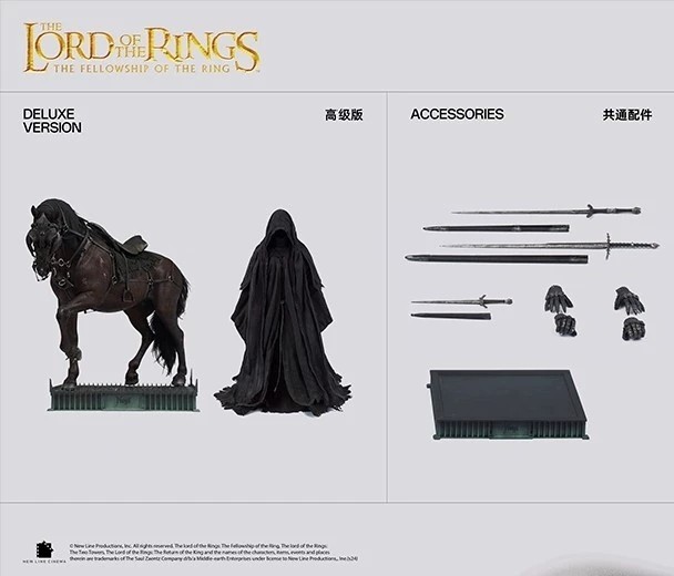 In Stock New INART Ag-A013 The Lord of the Rings Ringwraith Action Figure Deluxe