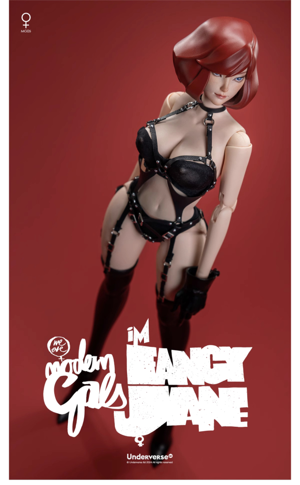 Ready! New UV Underverse Modern Gals Series Fancy Jane 1/6 Action Figure