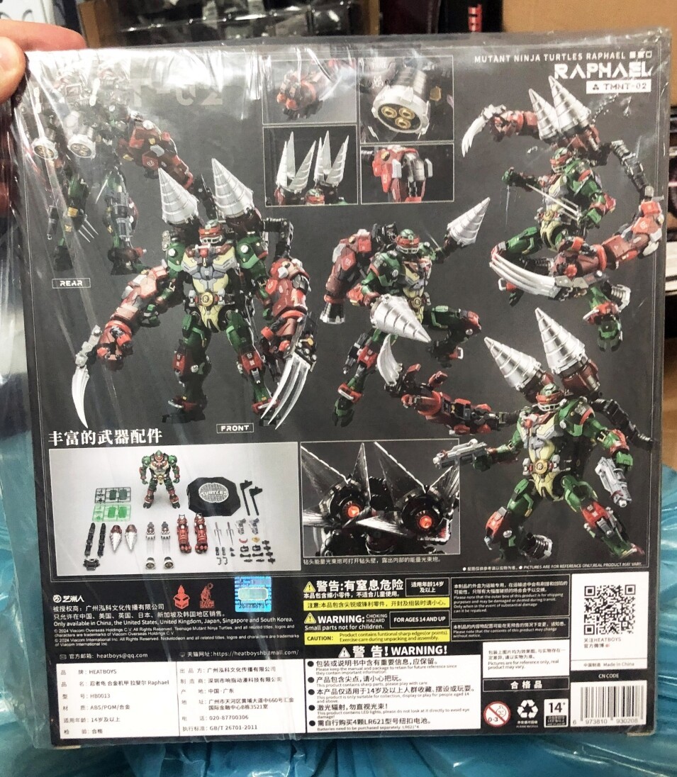 Ready! New HeatBoys HB0013 Robot Mecha Raphael Metal Build Action Figure Model