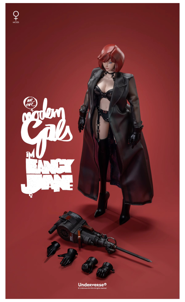 Ready! New UV Underverse Modern Gals Series Fancy Jane 1/6 Action Figure
