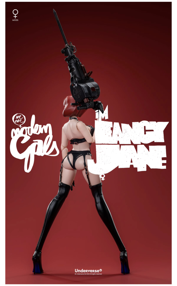 Ready! New UV Underverse Modern Gals Series Fancy Jane 1/6 Action Figure