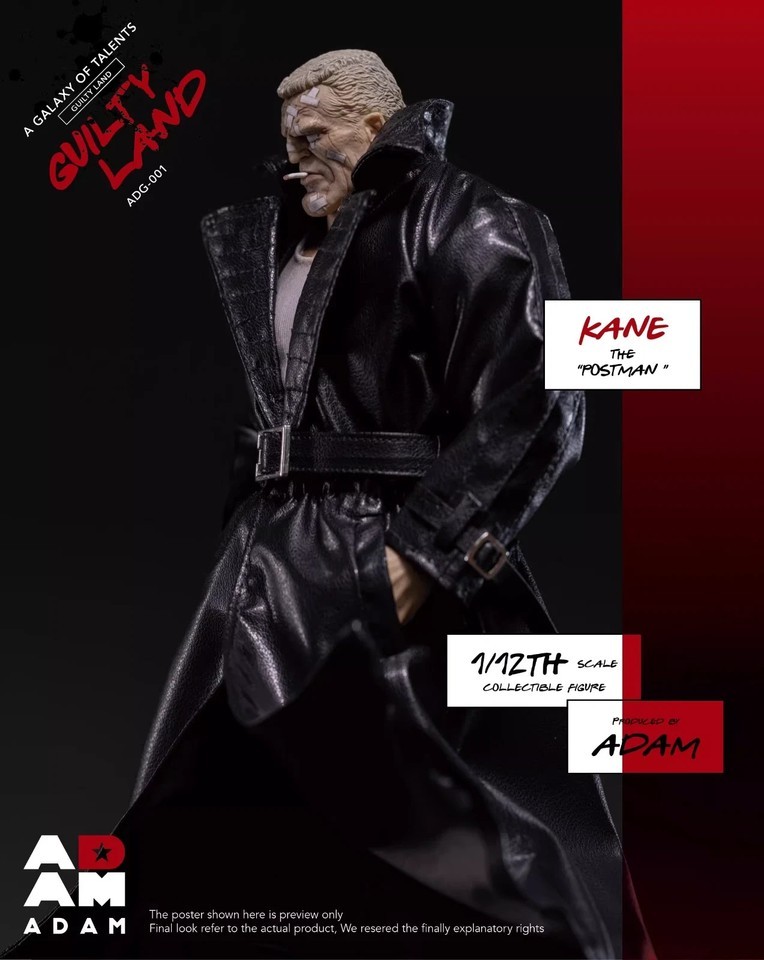 Ready! New MUFF ADAM ADG-001 Guilty Land Kane The Postman 1/12 Action Figure