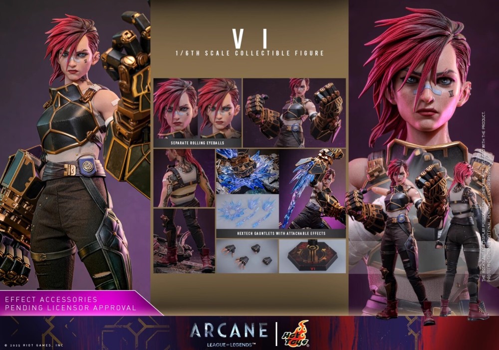 In Stock New Hot Toys TMS138 1/6 Arcane League of Legends Vi Action Figure