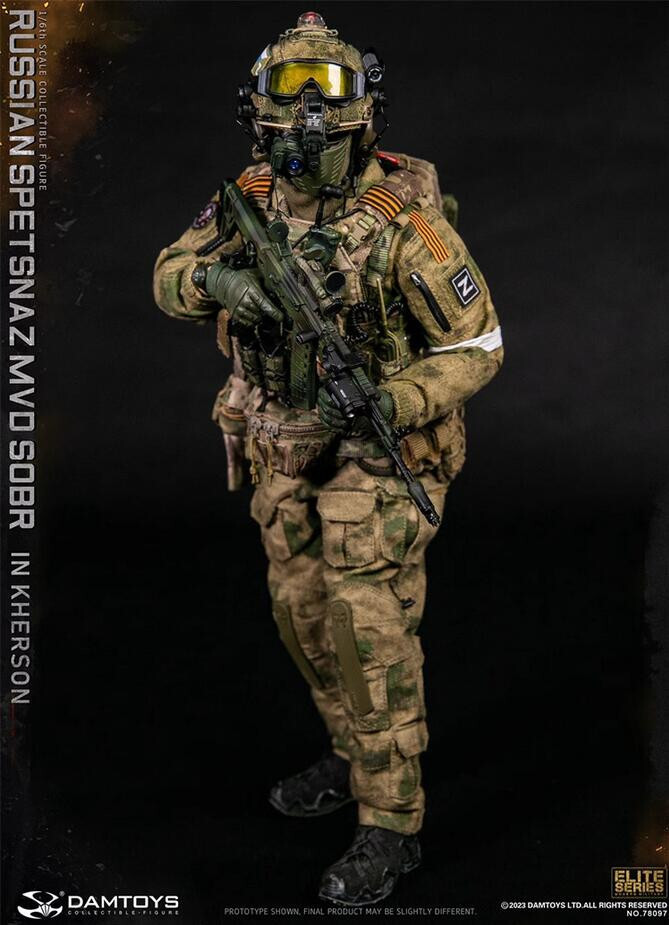 DAMTOYS 78097 Russian Spetsnaz MVD SOBR IN KHERSON Military 1/6 Figure In Stock