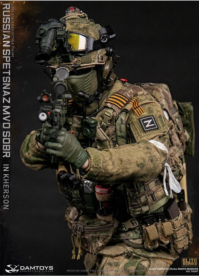 DAMTOYS 78097 Russian Spetsnaz MVD SOBR IN KHERSON Military 1/6 Figure In Stock