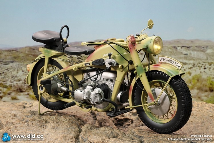 In Stock New DID E60075 Motor Tricycle KS750 Motorcycle Model Figure 1/6 Scale