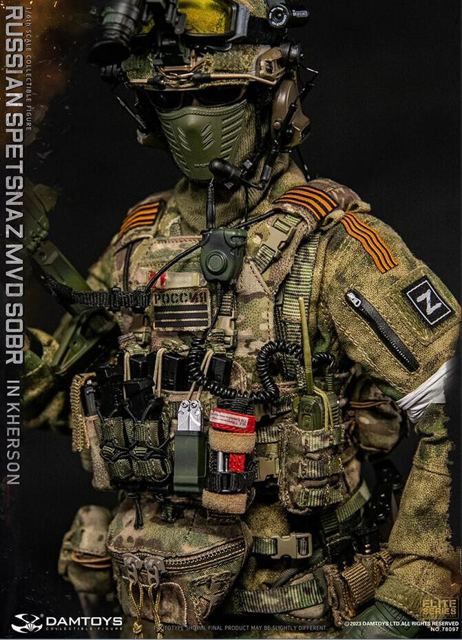 DAMTOYS 78097 Russian Spetsnaz MVD SOBR IN KHERSON Military 1/6 Figure In Stock