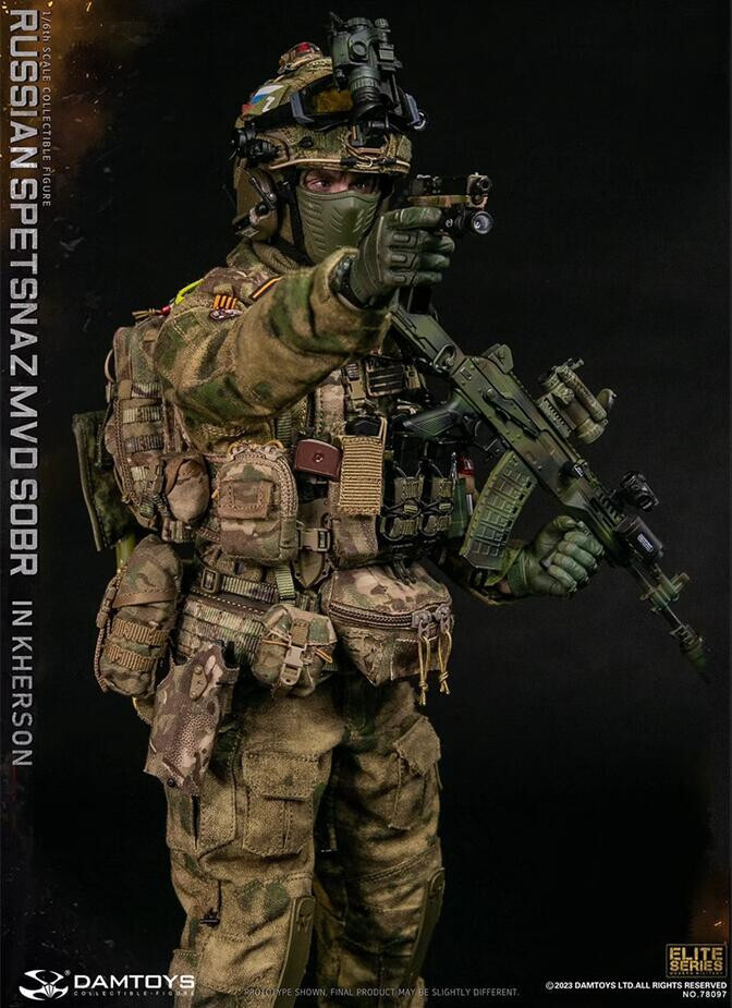DAMTOYS 78097 Russian Spetsnaz MVD SOBR IN KHERSON Military 1/6 Figure In Stock