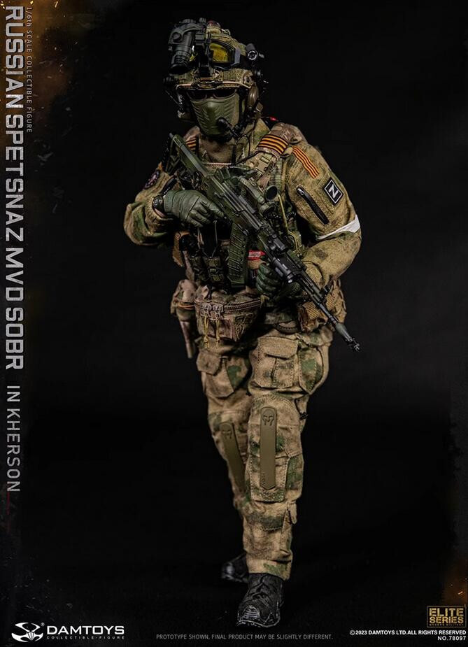 DAMTOYS 78097 Russian Spetsnaz MVD SOBR IN KHERSON Military 1/6 Figure In Stock