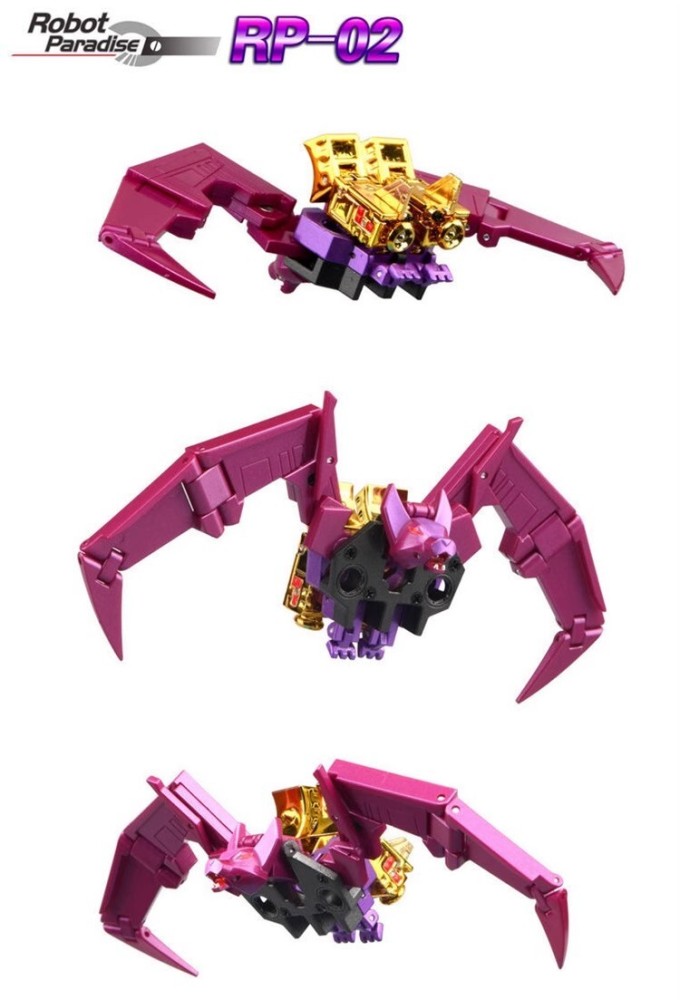 In Stock New Robot Paradise RP-02 Acoustic Blaster Soundblaster w/ Ratbat Figure