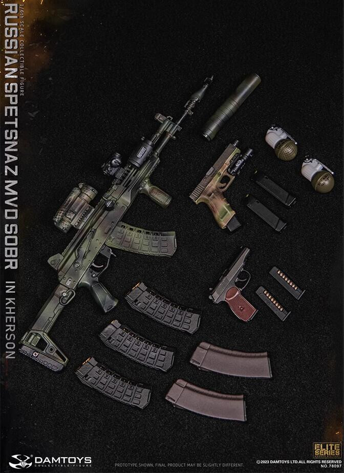 DAMTOYS 78097 Russian Spetsnaz MVD SOBR IN KHERSON Military 1/6 Figure In Stock