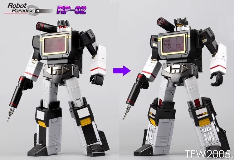 In Stock New Robot Paradise RP-02 Acoustic Blaster Soundblaster w/ Ratbat Figure