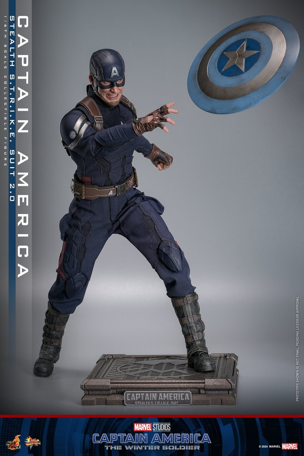 In Stock New Hot Toys MMS783 Captain America 1/6 Stealth Strike Suit 2.0 Figure