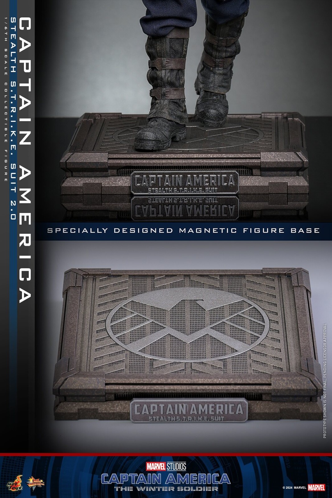 In Stock New Hot Toys MMS783 Captain America 1/6 Stealth Strike Suit 2.0 Figure