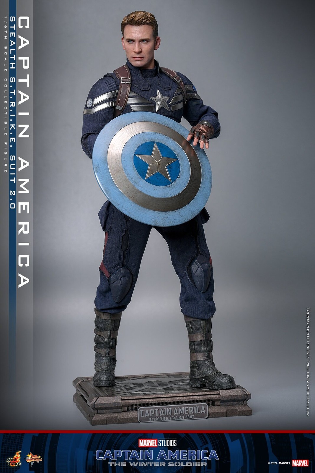 In Stock New Hot Toys MMS783 Captain America 1/6 Stealth Strike Suit 2.0 Figure