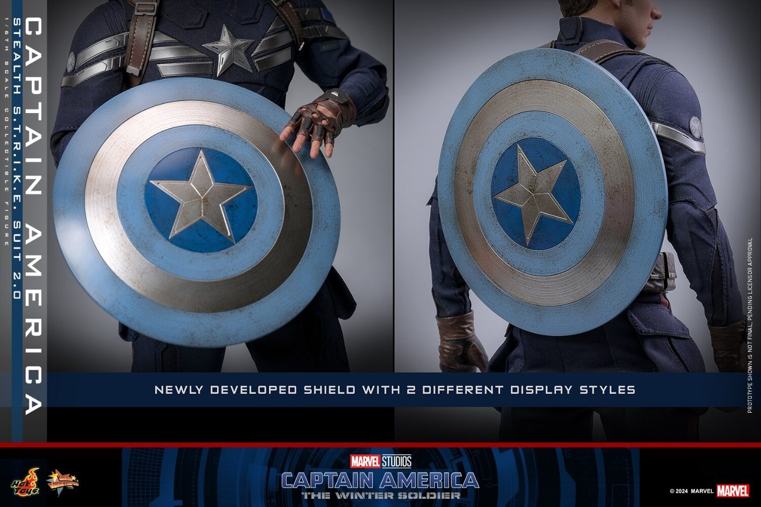 In Stock New Hot Toys MMS783 Captain America 1/6 Stealth Strike Suit 2.0 Figure