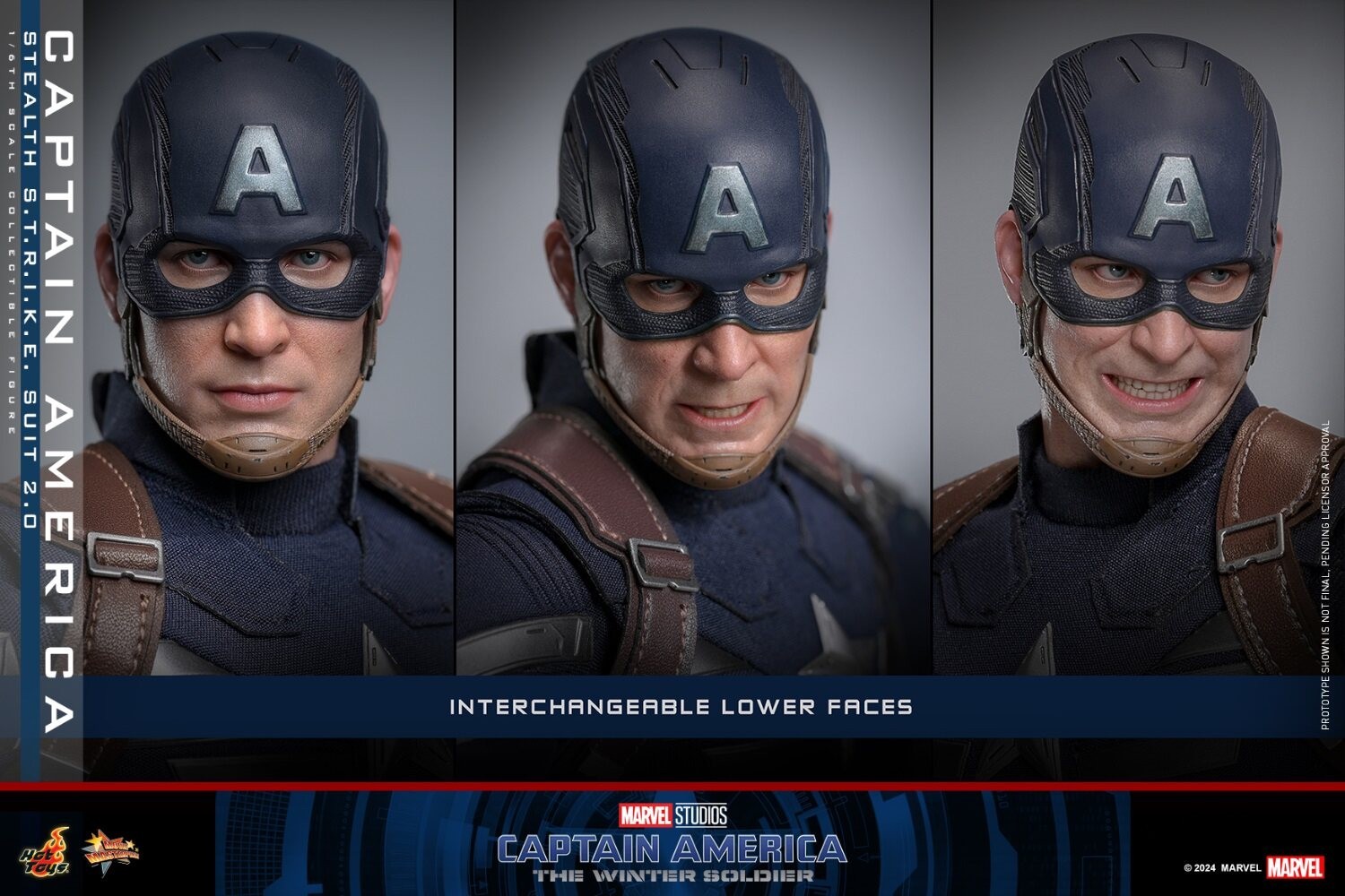 In Stock New Hot Toys MMS783 Captain America 1/6 Stealth Strike Suit 2.0 Figure