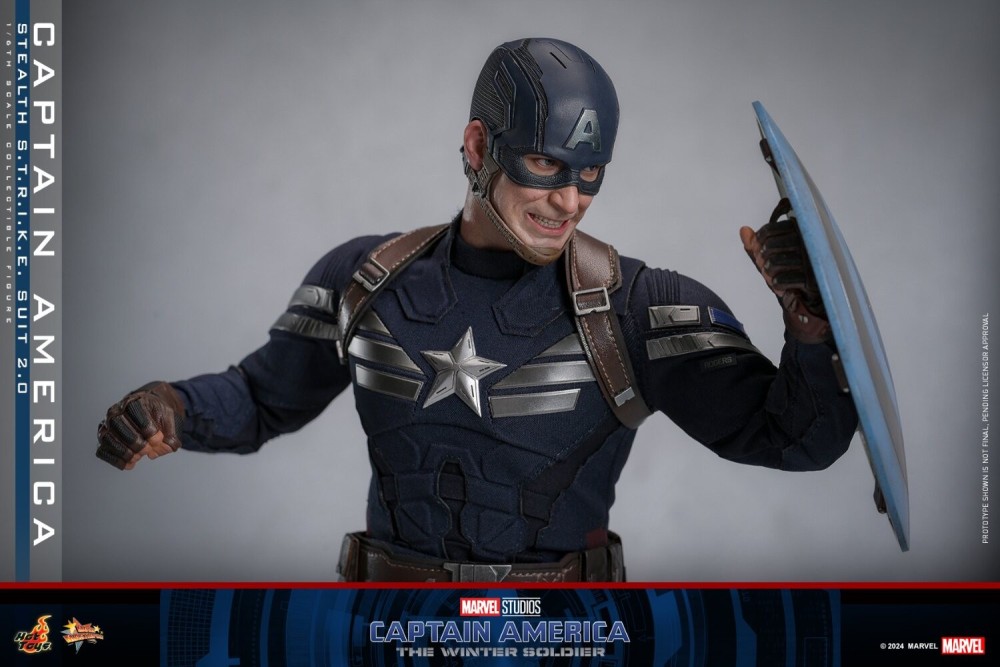 In Stock New Hot Toys MMS783 Captain America 1/6 Stealth Strike Suit 2.0 Figure