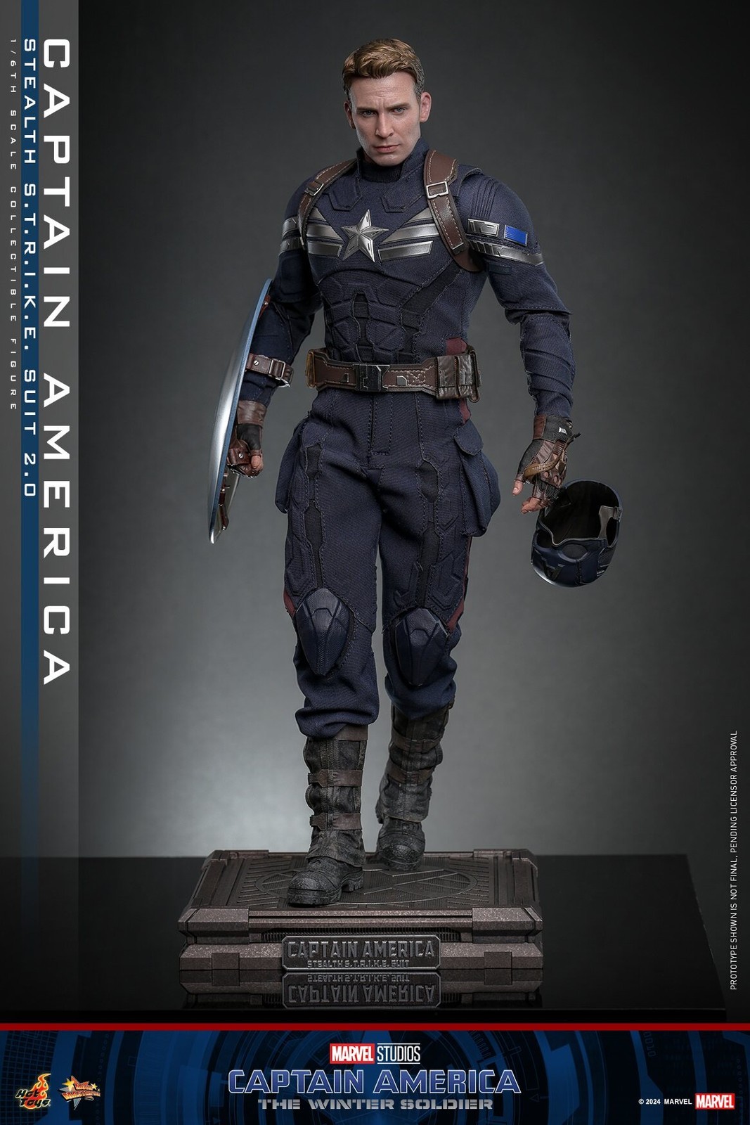 In Stock New Hot Toys MMS783 Captain America 1/6 Stealth Strike Suit 2.0 Figure
