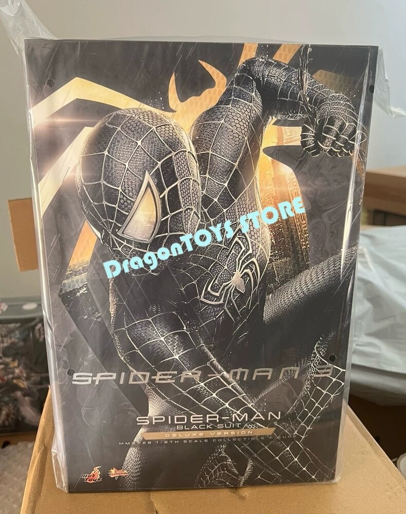 Ready! New Hot Toys MMS728 Spider-Man 3 (Black Suit) Deluxe Version 1/6 Figure