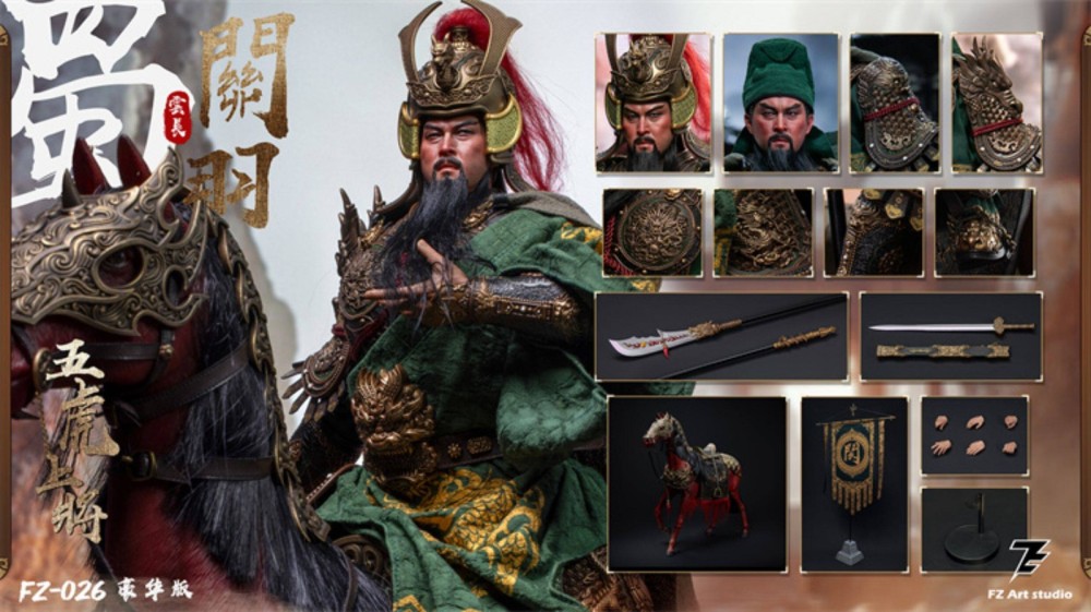 Ready! New FZ Art Studio FZ026 Guan Yu Deluxe Ver. 1/6 Action Figure w/Hoese