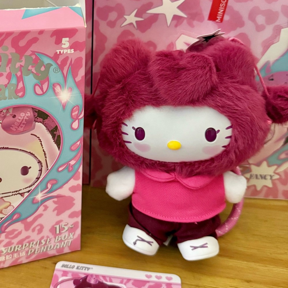 Miniso Hello Kitty Pop Star Series Plush Blind Box Figure Toy 100% Original