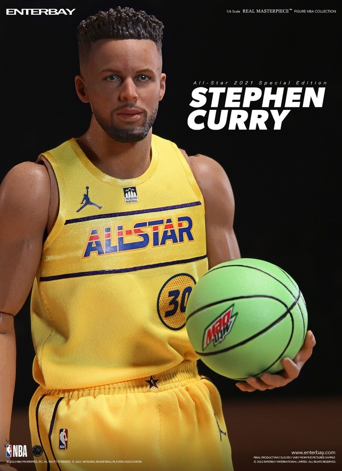 Original ENTERBAY Basketball 1/6 Stephen Curry 12 in Action Figure  RM1095