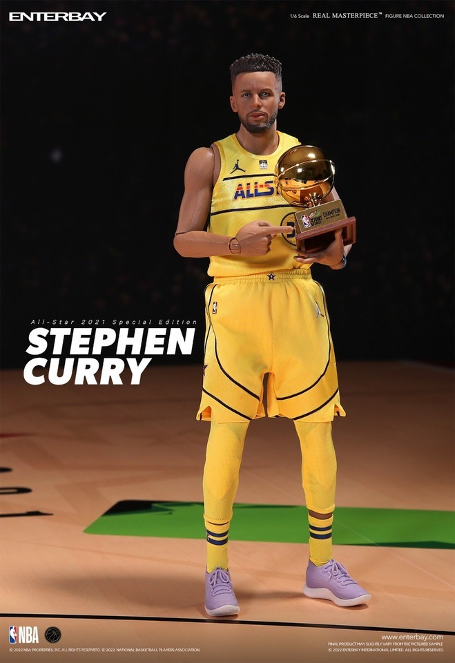 Original ENTERBAY Basketball 1/6 Stephen Curry 12 in Action Figure  RM1095