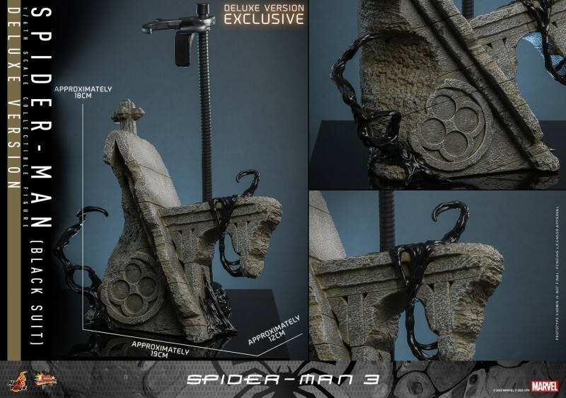 Ready! New Hot Toys MMS728 Spider-Man 3 (Black Suit) Deluxe Version 1/6 Figure