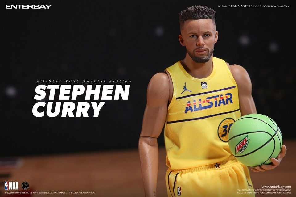 Original ENTERBAY Basketball 1/6 Stephen Curry 12 in Action Figure  RM1095