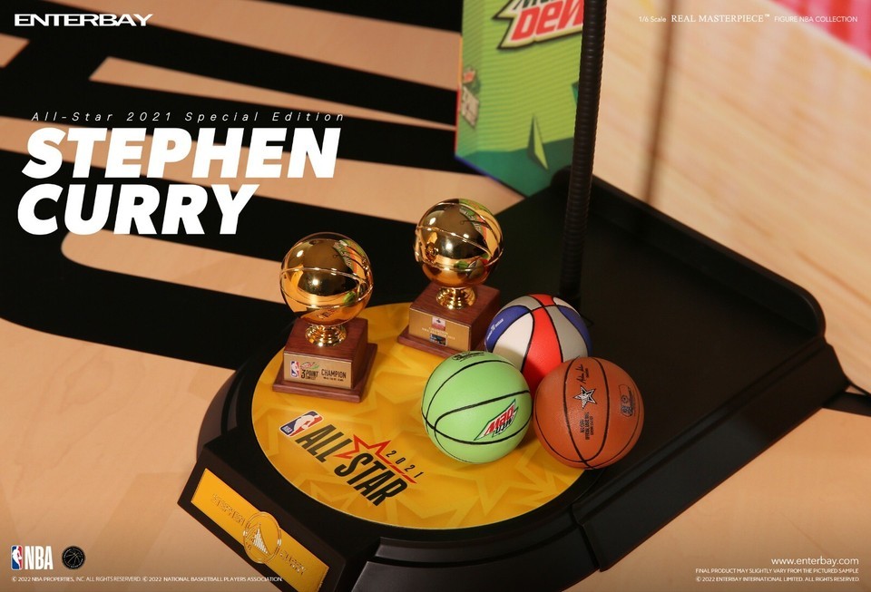 Original ENTERBAY Basketball 1/6 Stephen Curry 12 in Action Figure  RM1095