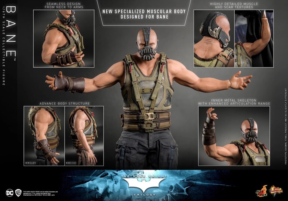 Hot Toys HT MMS689 The Dark Knight Trilogy Bane 1/6 Male Action Figure IN STOCK