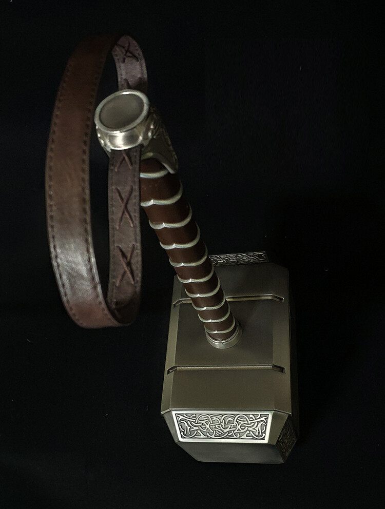 HCMY Full Metal Version 2.0 1:1 The Avengers Thor Hammer Replica Props Mjolnir