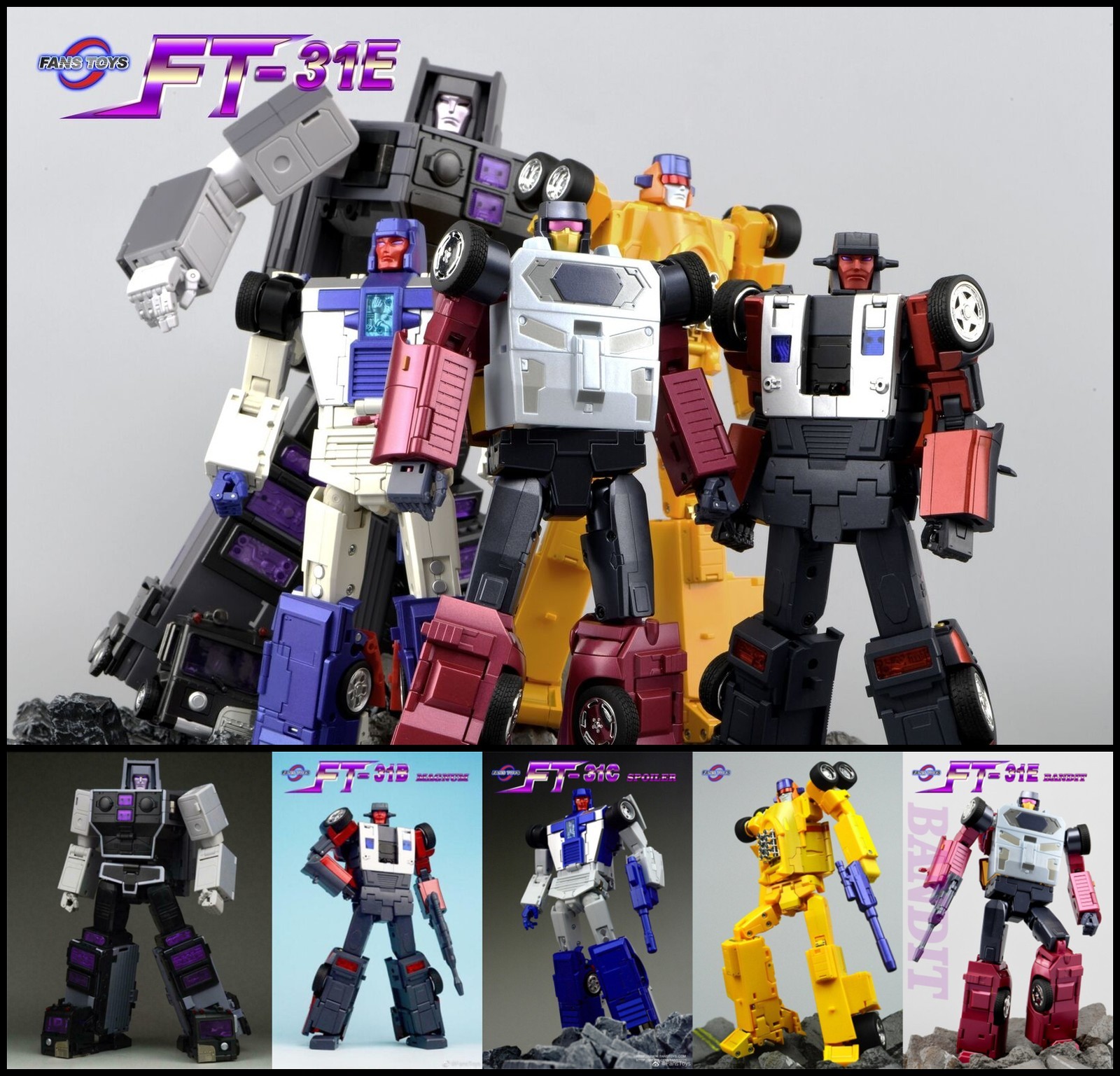 Ready! New FansToys FT-31 A-E Menasor Combination Action Figure Full Set