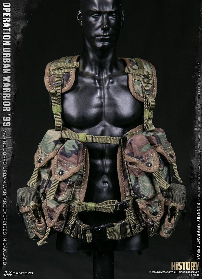 NEW DAM TOYS 1/6 78080 Operation Urban Warrior ‘99 Gunnery Sergeant Crew Figure
