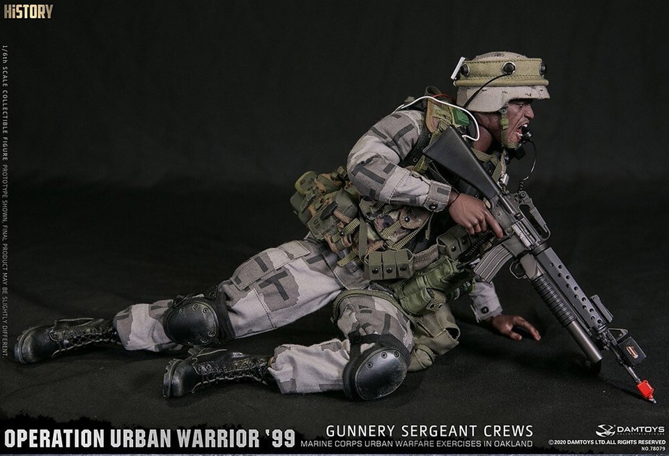 NEW DAM TOYS 1/6 78080 Operation Urban Warrior ‘99 Gunnery Sergeant Crew Figure