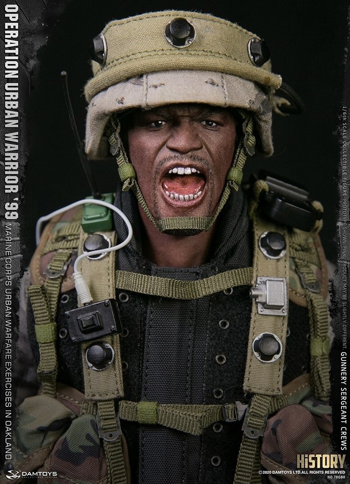 NEW DAM TOYS 1/6 78080 Operation Urban Warrior ‘99 Gunnery Sergeant Crew Figure