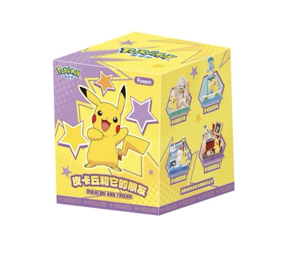 Authentic Pokémon Funism Pikachu & Friends Full Sealed Case 8boxes Figure