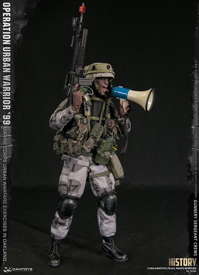 NEW DAM TOYS 1/6 78080 Operation Urban Warrior ‘99 Gunnery Sergeant Crew Figure