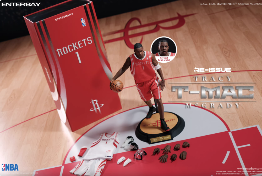 In Stock New ENTERBAY RM-1067 Tracy McGrady 1/6 Action Figure T-MAC Reissue
