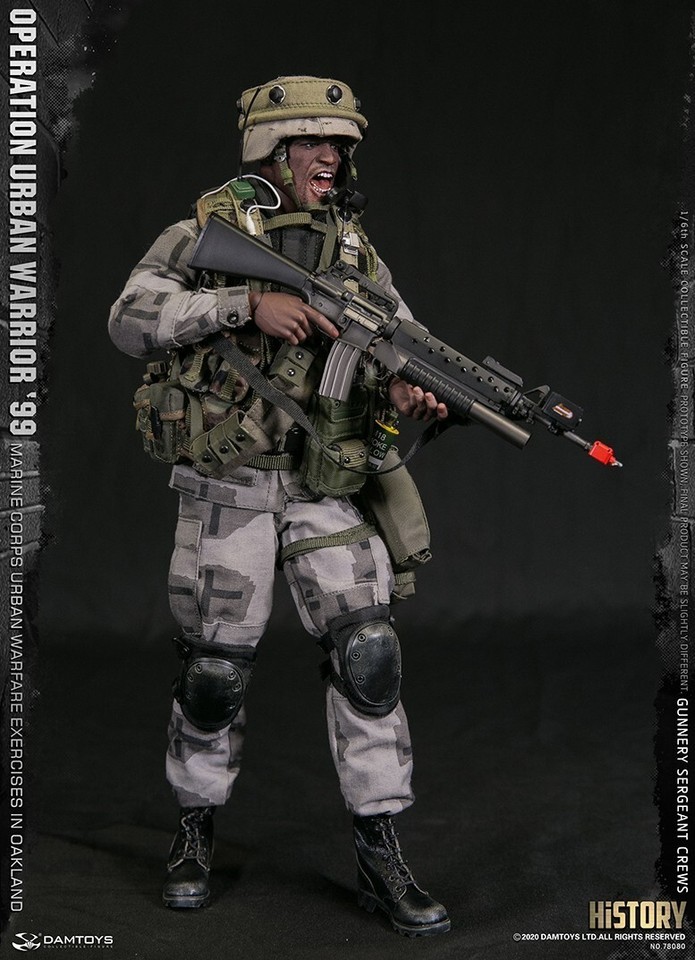 NEW DAM TOYS 1/6 78080 Operation Urban Warrior ‘99 Gunnery Sergeant Crew Figure