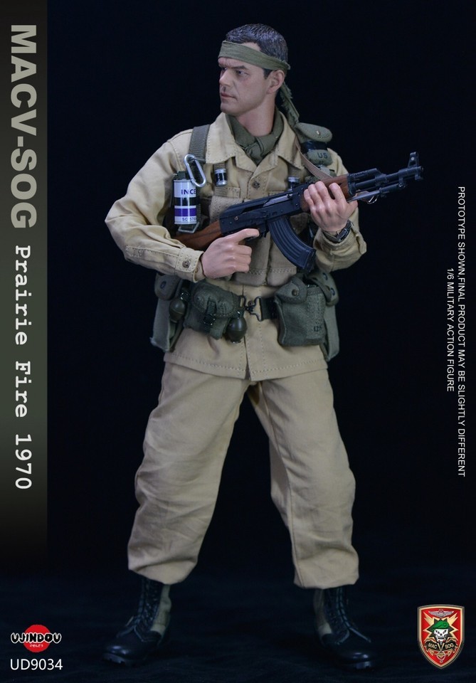 In Stock New UJINDOU UD9034 1/6 MACV SOG Prairie Fire 1970 Action Figure Model